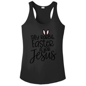 Silly Rabbit Easter Is For Jesus Religious Cute Christian Cute Gift Ladies PosiCharge Competitor Racerback Tank