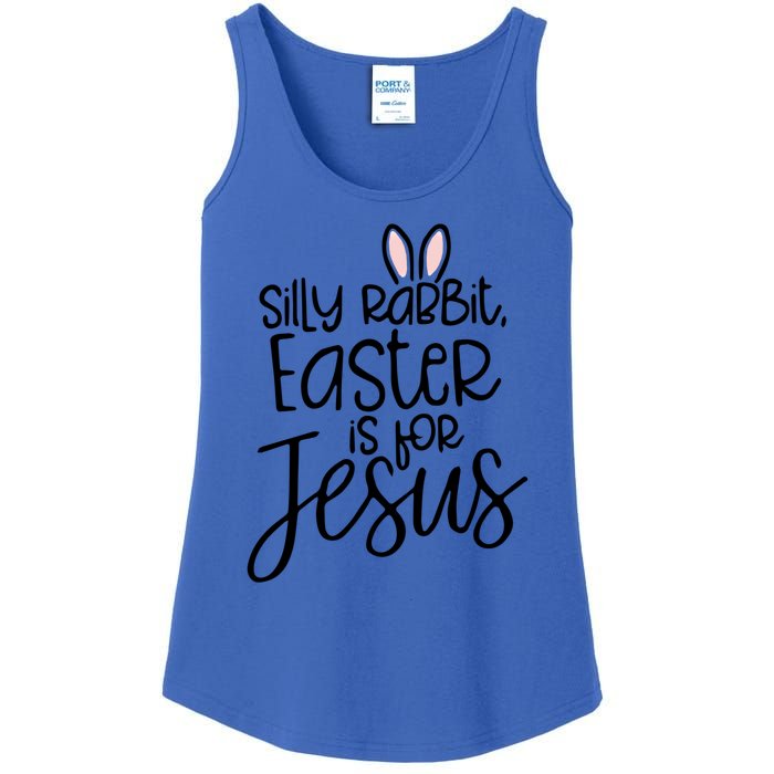 Silly Rabbit Easter Is For Jesus Religious Cute Christian Cute Gift Ladies Essential Tank