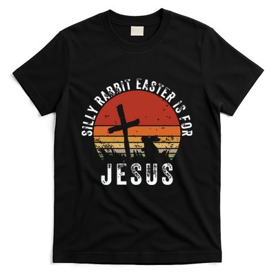 Silly Rabbit Easter Is For Jesus Christian Religious Vintage T-Shirt