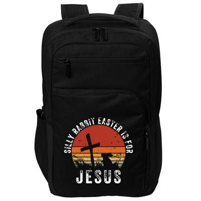 Silly Rabbit Easter Is For Jesus Christian Religious Vintage Impact Tech Backpack