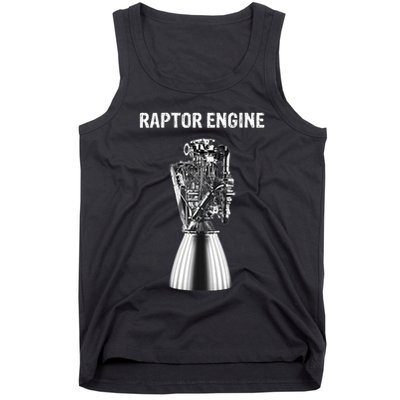 Starship Raptor Engine For Space Explorer & Rocket Scientist Tank Top