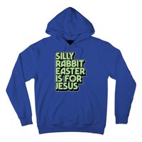 Silly Rabbit Easter Is For Jesus Retro Vintage Christian Gift Hoodie