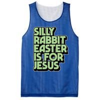 Silly Rabbit Easter Is For Jesus Retro Vintage Christian Gift Mesh Reversible Basketball Jersey Tank