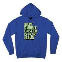 Silly Rabbit Easter Is For Jesus Retro Vintage Christian Gift Tall Hoodie