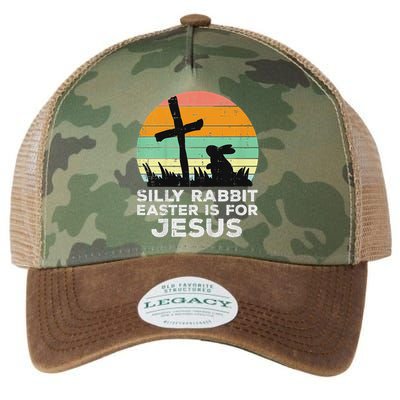 Silly Rabbit Easter Is For Jesus Christians Legacy Tie Dye Trucker Hat