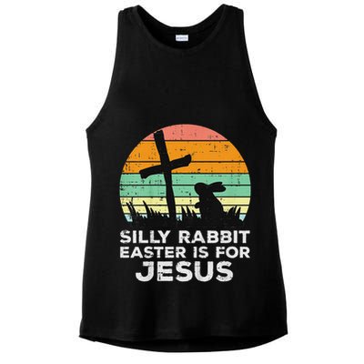 Silly Rabbit Easter Is For Jesus Christians Ladies PosiCharge Tri-Blend Wicking Tank