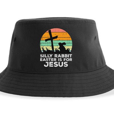 Silly Rabbit Easter Is For Jesus Christians Sustainable Bucket Hat