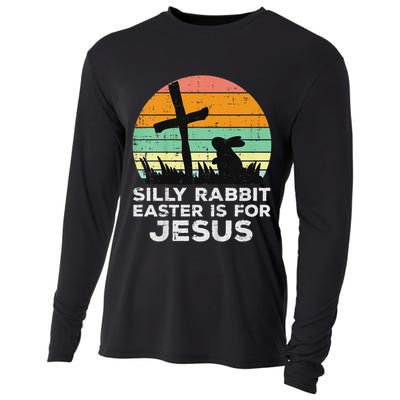 Silly Rabbit Easter Is For Jesus Christians Cooling Performance Long Sleeve Crew