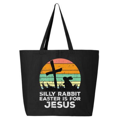 Silly Rabbit Easter Is For Jesus Christians 25L Jumbo Tote