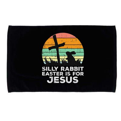 Silly Rabbit Easter Is For Jesus Christians Microfiber Hand Towel