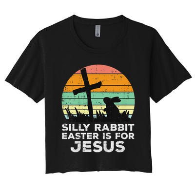 Silly Rabbit Easter Is For Jesus Christians Crop Top