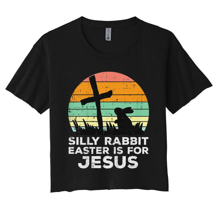 Silly Rabbit Easter Is For Jesus Christians Crop Top