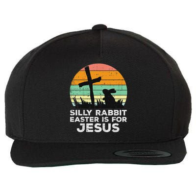 Silly Rabbit Easter Is For Jesus Christians Wool Snapback Cap