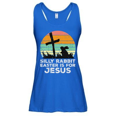 Silly Rabbit Easter Is For Jesus Christians Ladies Essential Flowy Tank