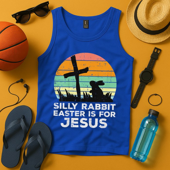 Silly Rabbit Easter Is For Jesus Christians Tank Top