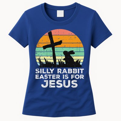 Silly Rabbit Easter Is For Jesus Christians Womens T-Shirt