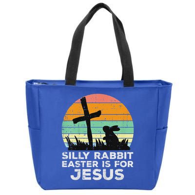 Silly Rabbit Easter Is For Jesus Christians Zip Tote Bag