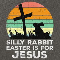 Silly Rabbit Easter Is For Jesus Christians Cotton Canvas Backpack