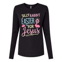 Silly Rabbit Easter Is For Jesus Boy Girl Funny Gifts Womens Cotton Relaxed Long Sleeve T-Shirt