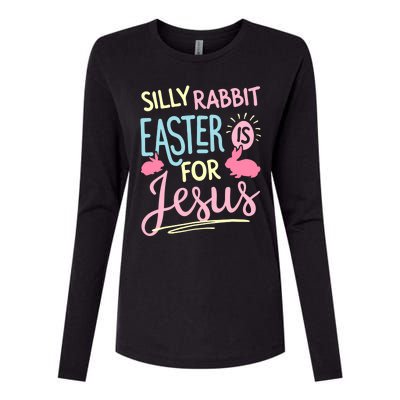 Silly Rabbit Easter Is For Jesus Boy Girl Funny Gifts Womens Cotton Relaxed Long Sleeve T-Shirt