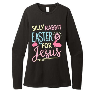 Silly Rabbit Easter Is For Jesus Boy Girl Funny Gifts Womens CVC Long Sleeve Shirt