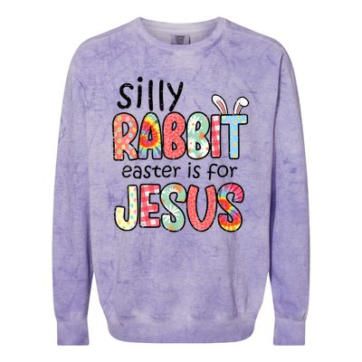 Silly Rabbit Easter For Jesus Religious Colorblast Crewneck Sweatshirt