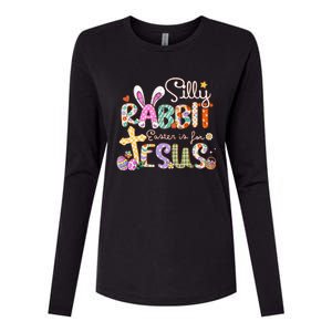 Silly Rabbit Easter Is For Jesus Womens Cotton Relaxed Long Sleeve T-Shirt