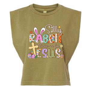 Silly Rabbit Easter Is For Jesus Garment-Dyed Women's Muscle Tee