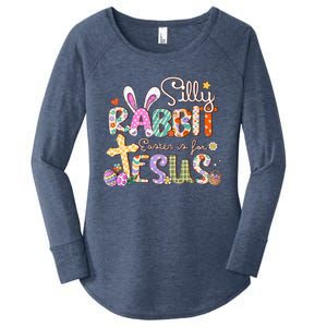 Silly Rabbit Easter Is For Jesus Women's Perfect Tri Tunic Long Sleeve Shirt