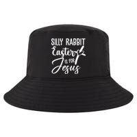 Silly Rabbit Easter Is For Jesus Cross Cool Comfort Performance Bucket Hat