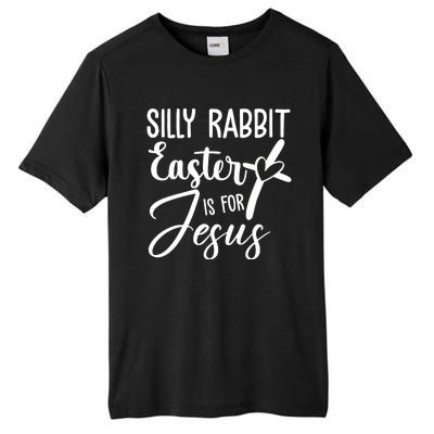 Silly Rabbit Easter Is For Jesus Cross Tall Fusion ChromaSoft Performance T-Shirt