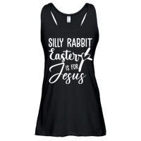 Silly Rabbit Easter Is For Jesus Cross Ladies Essential Flowy Tank