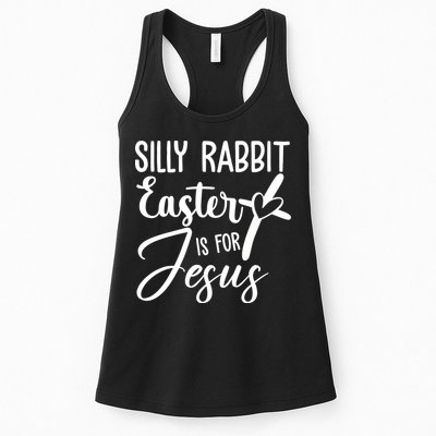 Silly Rabbit Easter Is For Jesus Cross Womens Tank Top