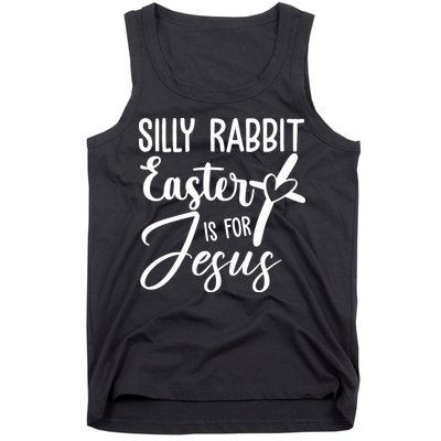 Silly Rabbit Easter Is For Jesus Cross Tank Top