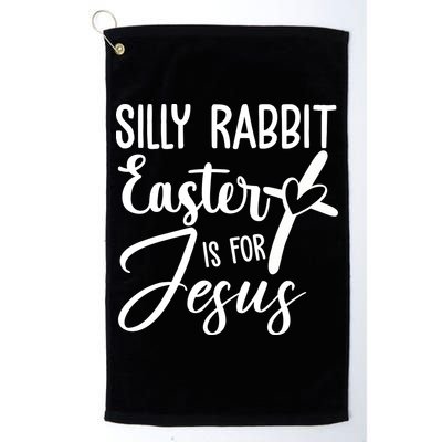 Silly Rabbit Easter Is For Jesus Cross Golf Towel