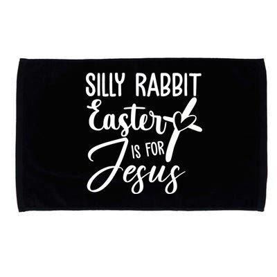 Silly Rabbit Easter Is For Jesus Cross Microfiber Hand Towel