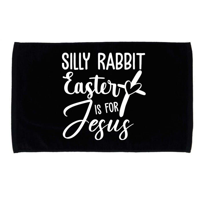 Silly Rabbit Easter Is For Jesus Cross Microfiber Hand Towel