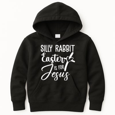 Silly Rabbit Easter Is For Jesus Cross Kids Hoodie