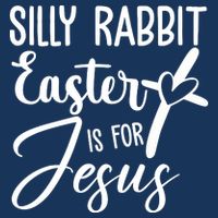 Silly Rabbit Easter Is For Jesus Cross Infant Baby Jersey Bodysuit