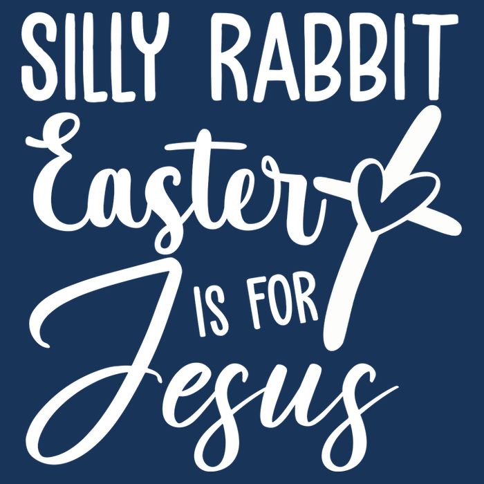 Silly Rabbit Easter Is For Jesus Cross Infant Baby Jersey Bodysuit