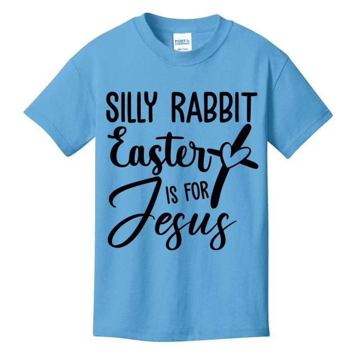 Silly Rabbit Easter Is For Jesus Cross Kids T-Shirt
