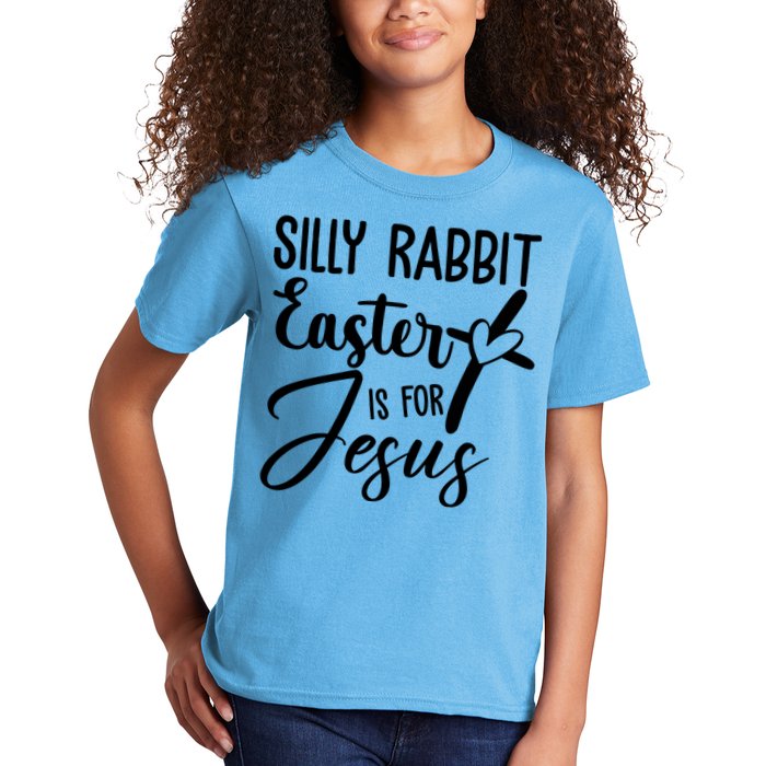Silly Rabbit Easter Is For Jesus Cross Kids T-Shirt