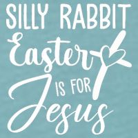 Silly Rabbit Easter Is For Jesus Cross Sueded Cloud Jersey T-Shirt