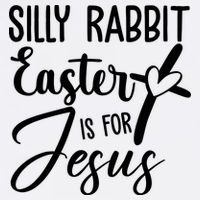 Silly Rabbit Easter Is For Jesus Cross Garment-Dyed Sweatshirt