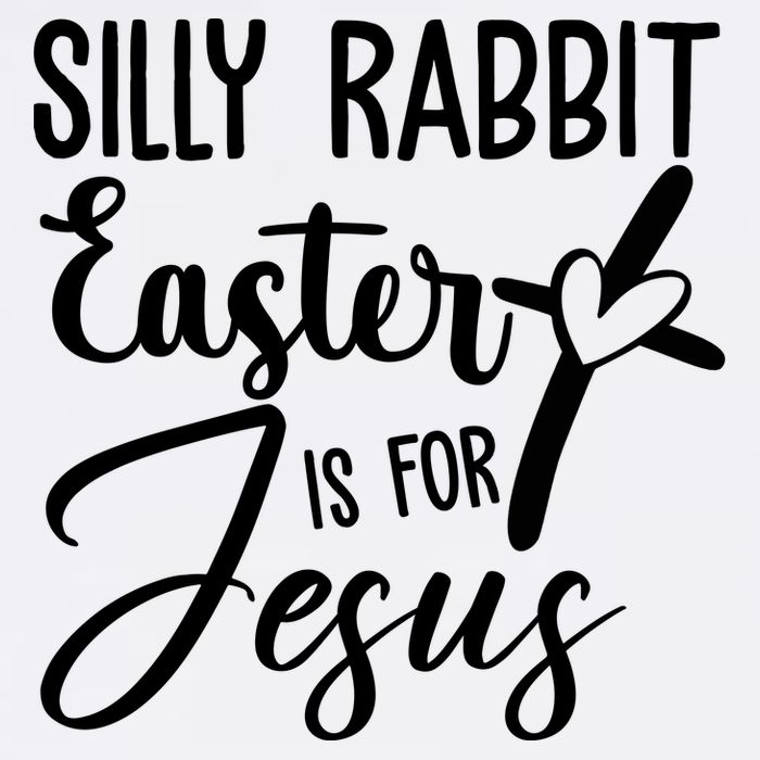 Silly Rabbit Easter Is For Jesus Cross Garment-Dyed Sweatshirt