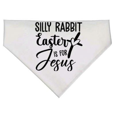 Silly Rabbit Easter Is For Jesus Cross USA-Made Doggie Bandana