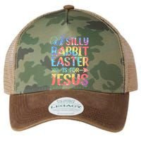 Silly Rabbit Easter Is For Jesus Religious Christian Faith Legacy Tie Dye Trucker Hat