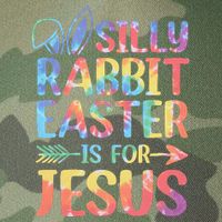 Silly Rabbit Easter Is For Jesus Religious Christian Faith Legacy Tie Dye Trucker Hat