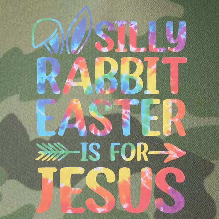 Silly Rabbit Easter Is For Jesus Religious Christian Faith Legacy Tie Dye Trucker Hat