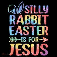 Silly Rabbit Easter Is For Jesus Religious Christian Faith Backpack